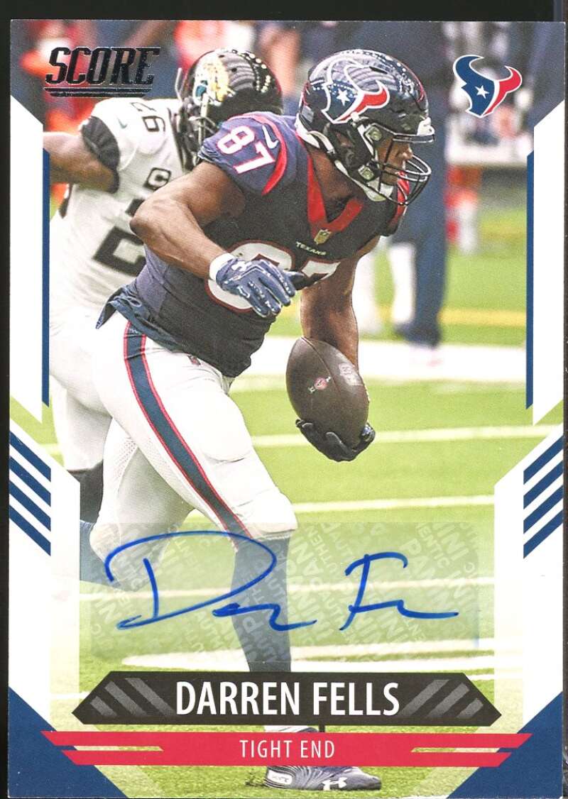 Darren Fells Card 2021 Score Signatures Autograph #286  Image 1
