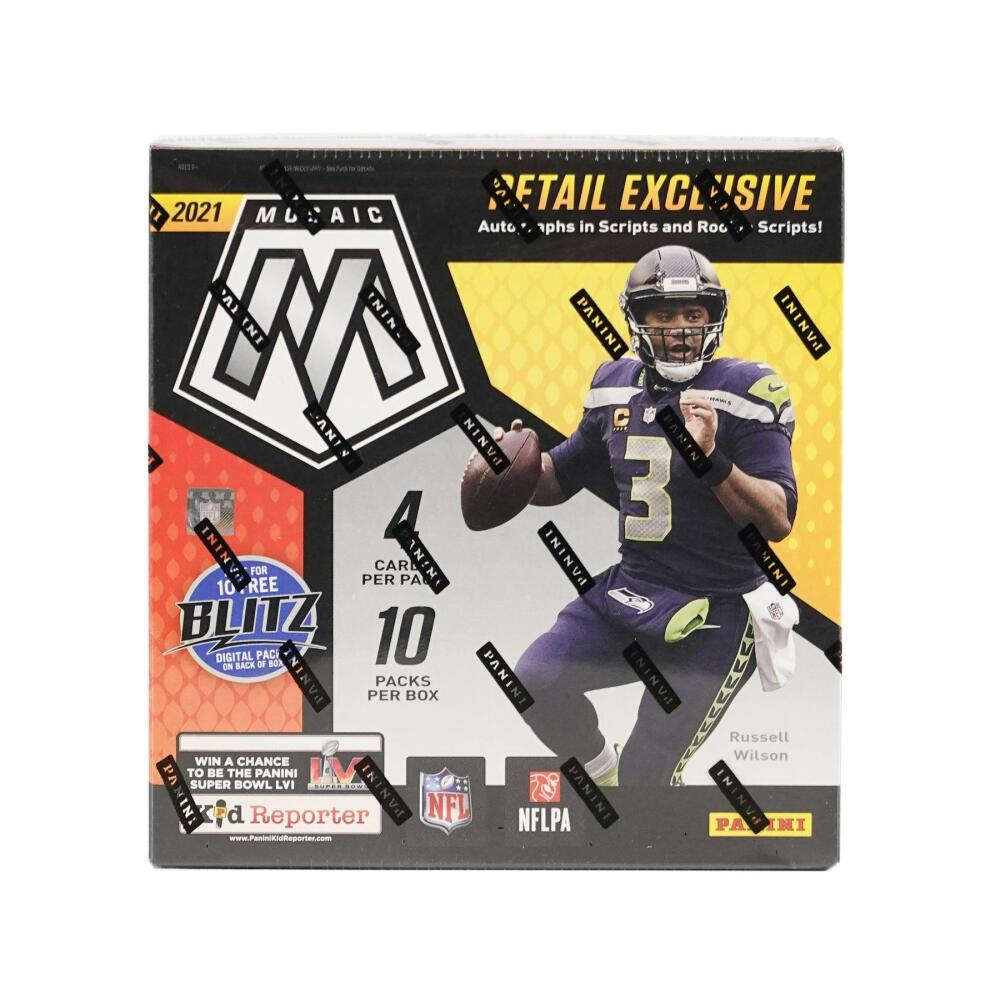 2021 Panini Mosaic Football Mega Box (Camo Red Parallels!) (Fanatics) Image 2