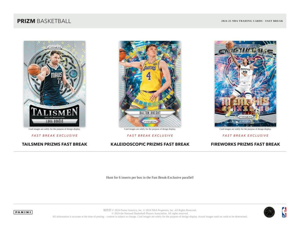 2024-25 Panini Prizm Basketball Fast Break Box Image 5