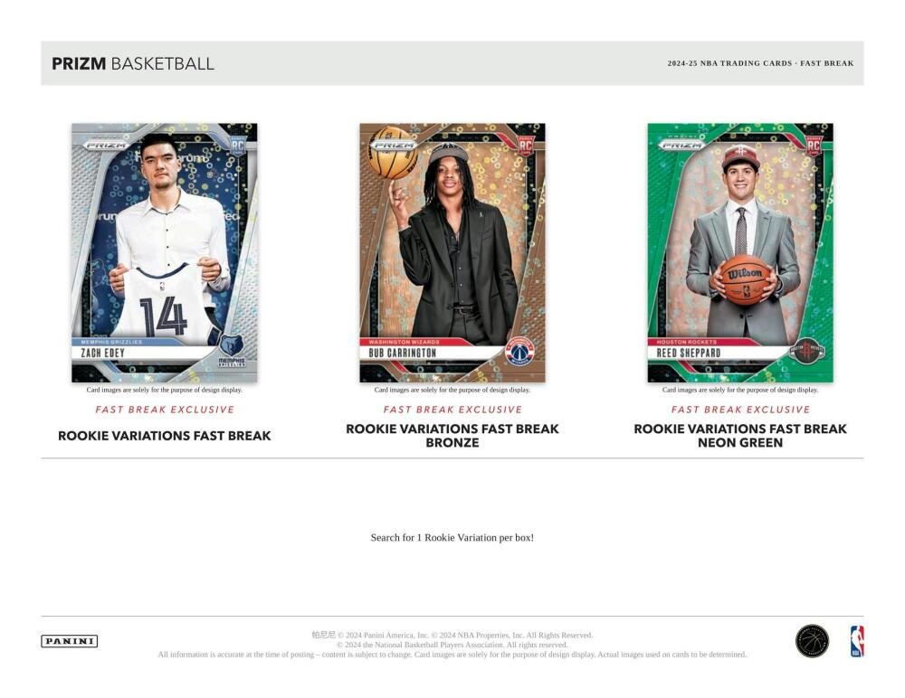 2024-25 Panini Prizm Basketball Fast Break Box Image 6