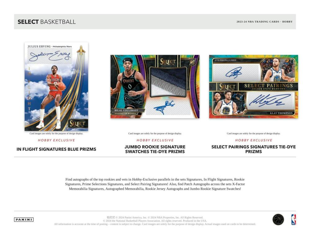 2023-24 Panini Select Basketball Hobby Box Image 6