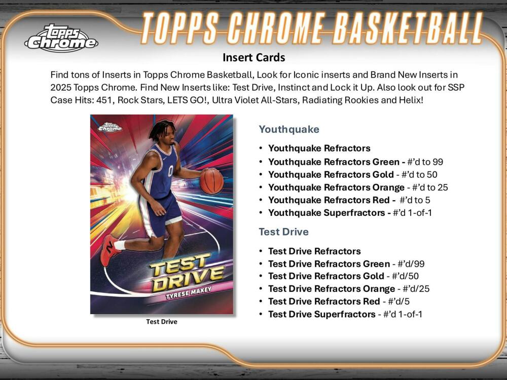 2024-25 Topps Chrome Basketball Hobby Box Image 5