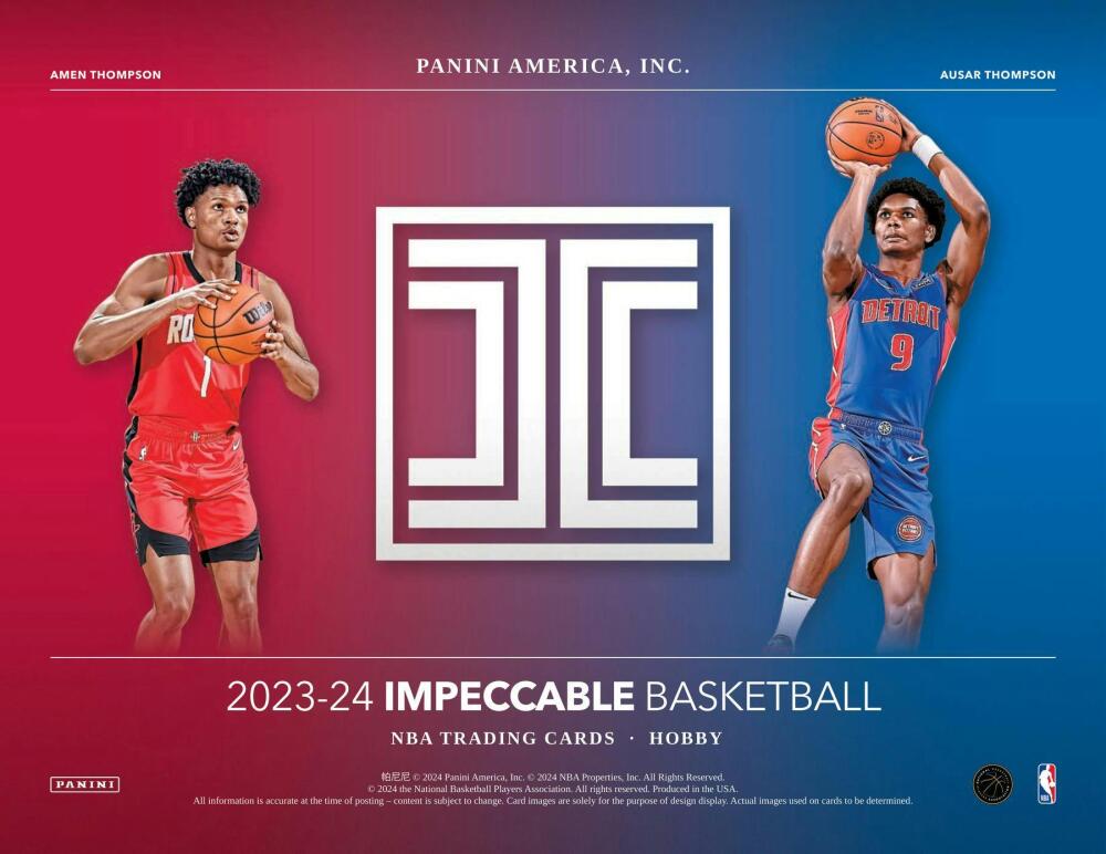 2023-24 Panini Impeccable Basketball Hobby Box Image 2
