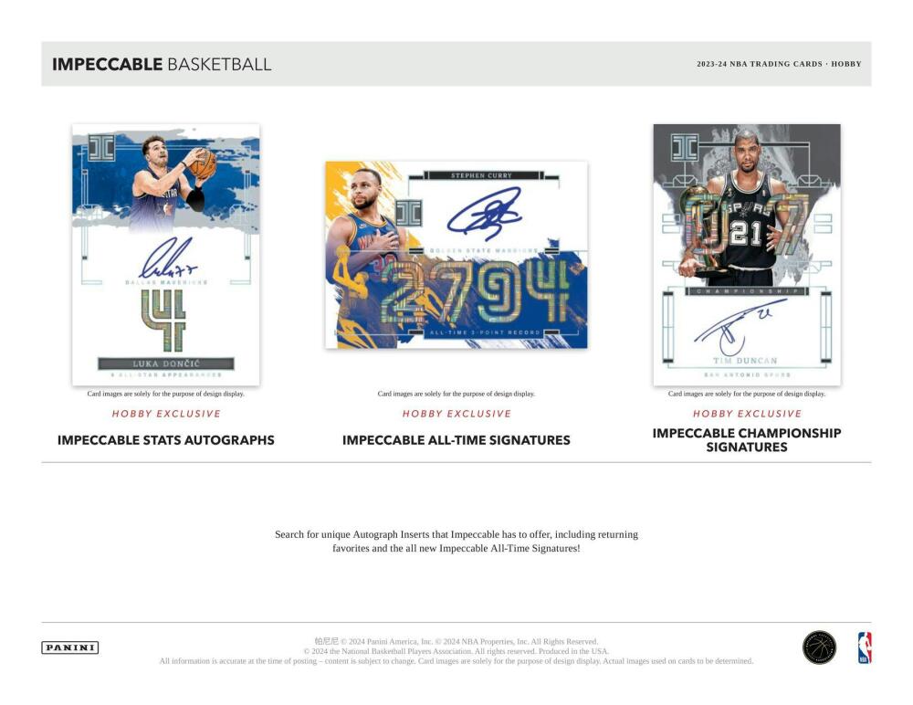 2023-24 Panini Impeccable Basketball Hobby Box Image 4