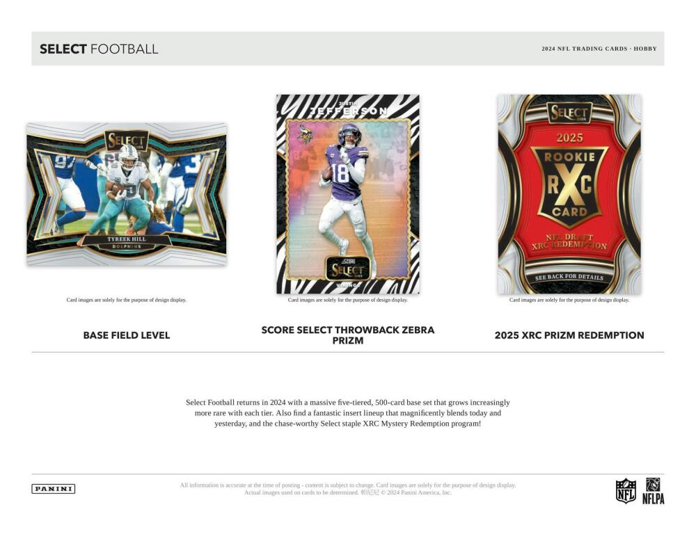2024 Panini Select Football Hobby Box Image 3
