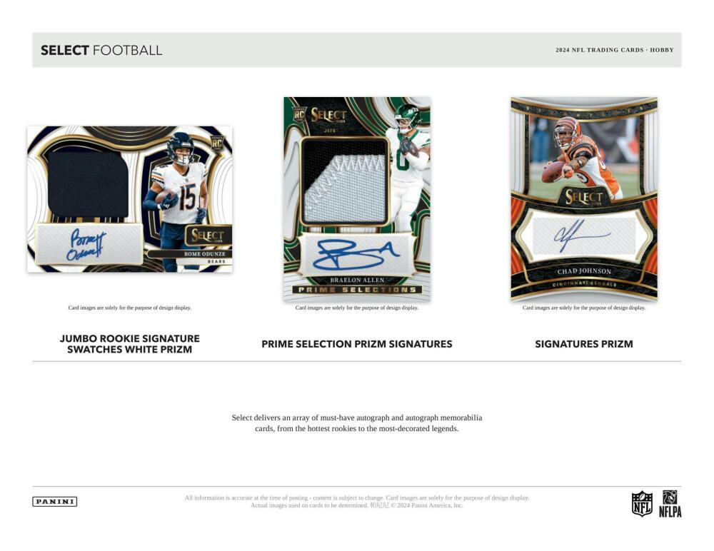 2024 Panini Select Football Hobby Box Image 4