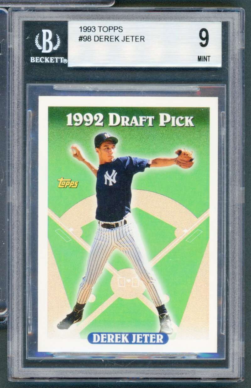Derek Jeter Rookie Card 1993 Topps #98 BGS 9 Image 1