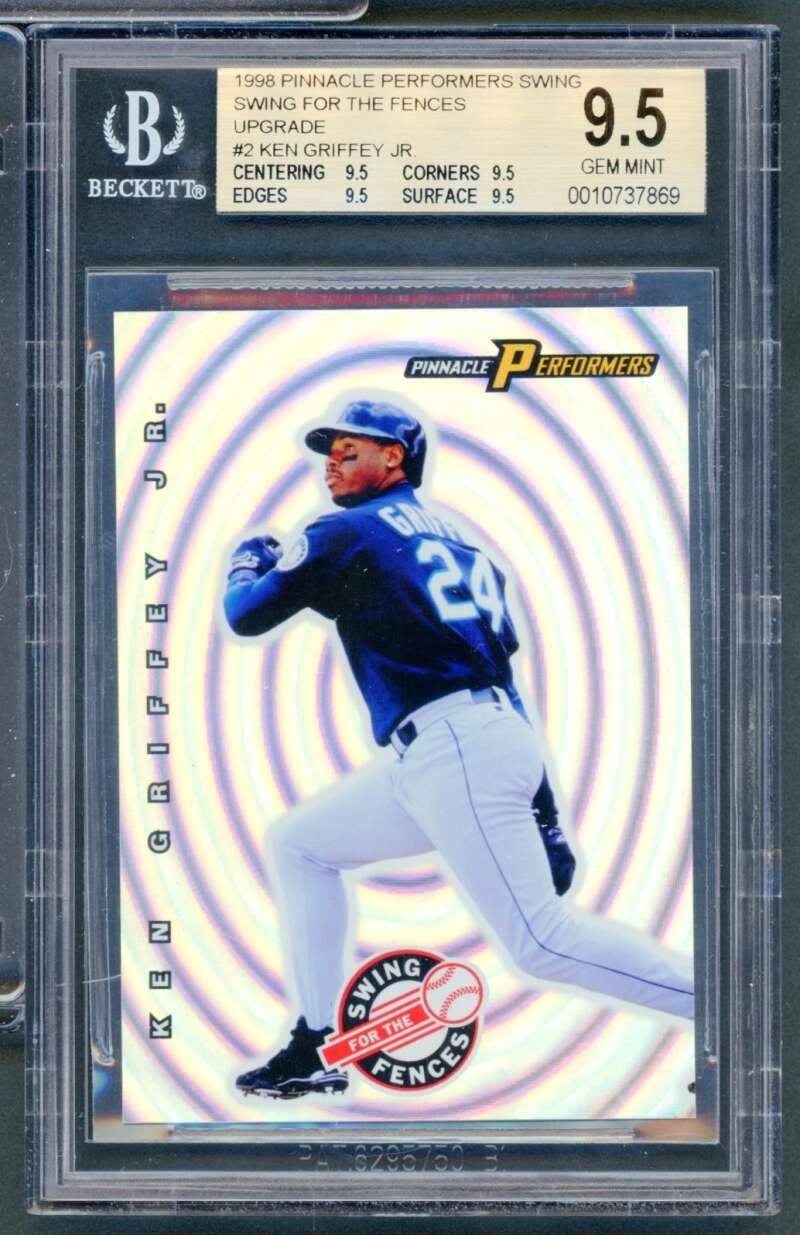 Ken Griffey Jr 1998 Pinnacle Performers Swing For The Fences Upgrade #2 BGS 9.5 Image 1