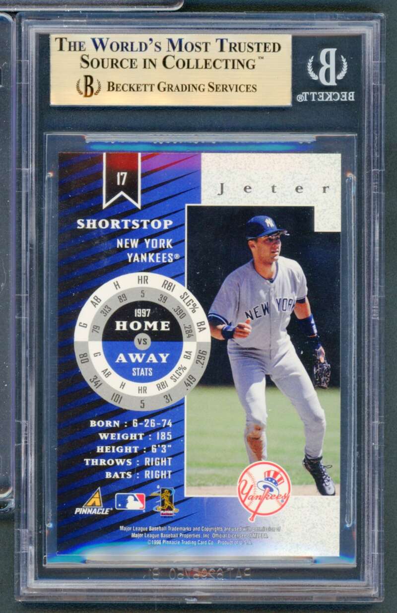 Derek Jeter Card 1998 Zenith Z-Gold #17 (pop 2) BGS 9.5 Image 2