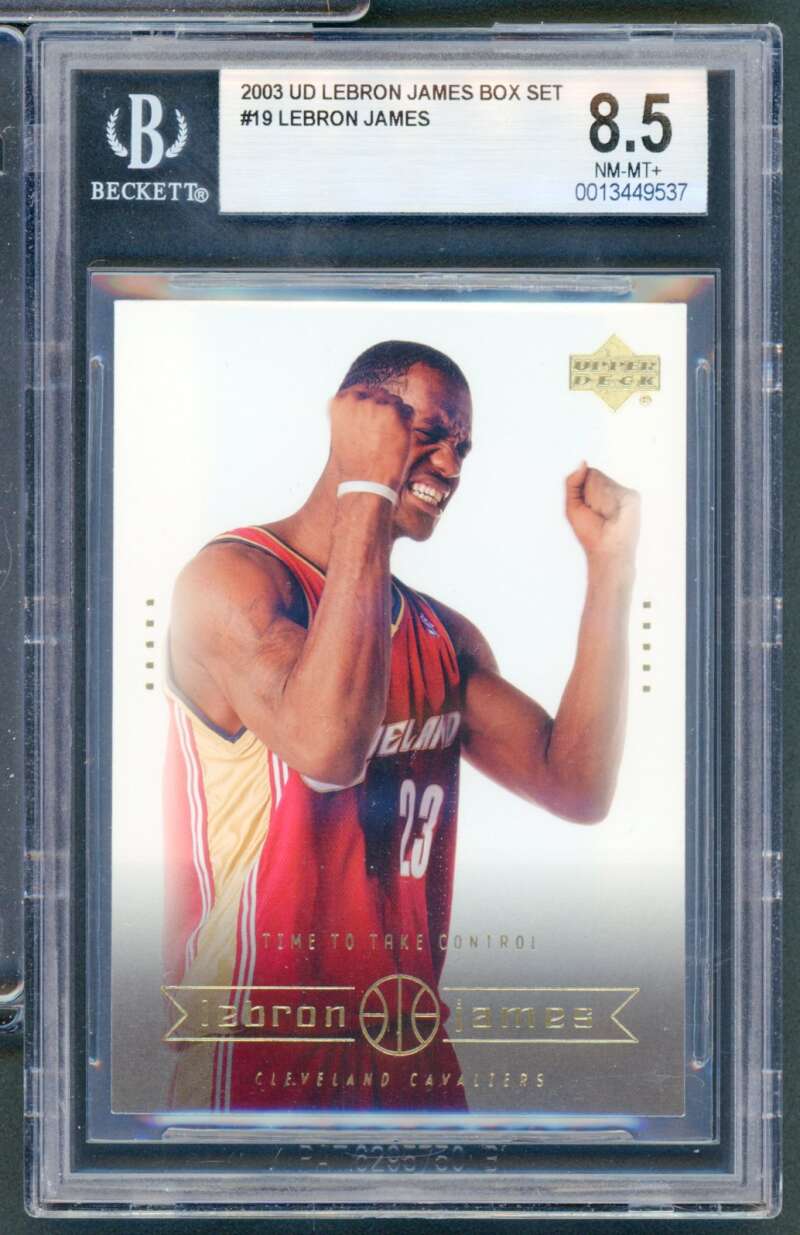 Lebron James Rookie Card 2003 Upper Deck Box Set #19 BGS 8.5 Image 1
