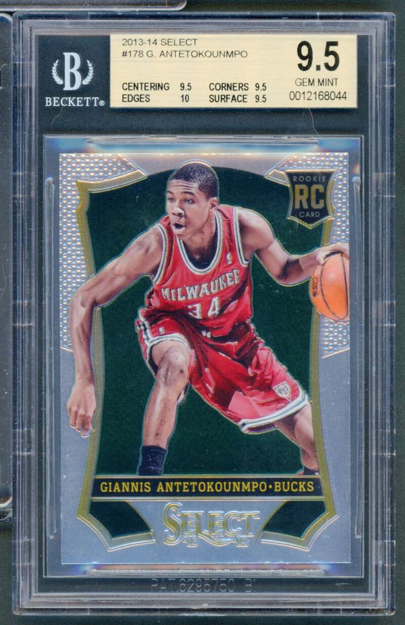 Giannis Antetokounmpo Rookie Card 2013-14 Select #178 BGS 9.5 Image 1