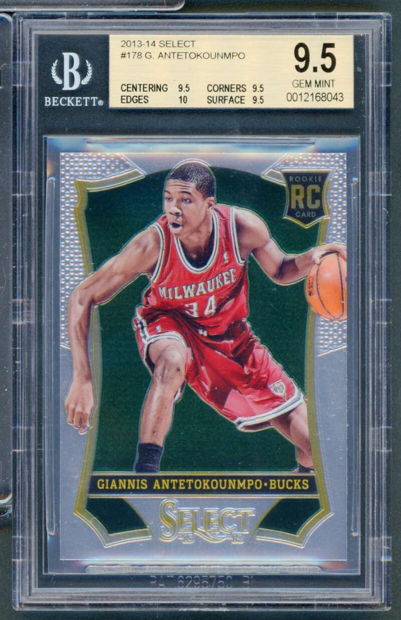 Giannis Antetokounmpo Rookie Card 2013-14 Select #178 BGS 9.5 Image 1
