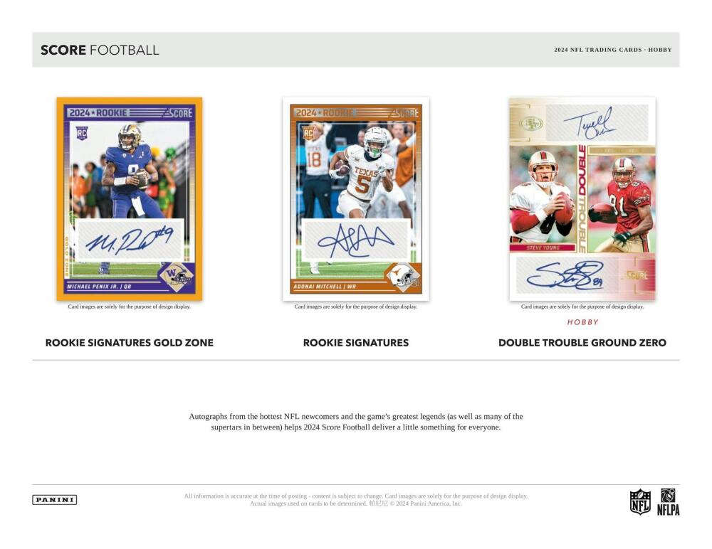 2024 Panini Score Football Hobby Box Image 5