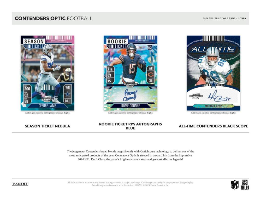 2024 Panini Contenders Optic Football Hobby Box Image 3