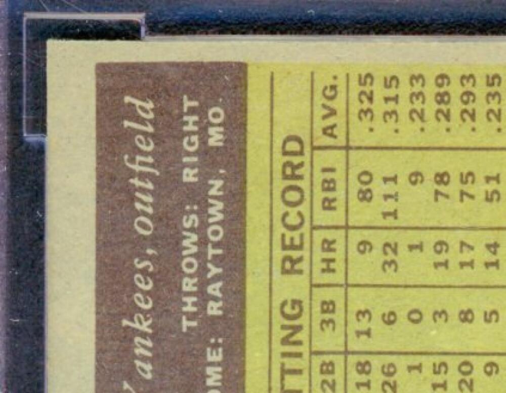 1961 Topps #2 Roger Maris Card BGS BCCG 8 Excellent+ Image 7