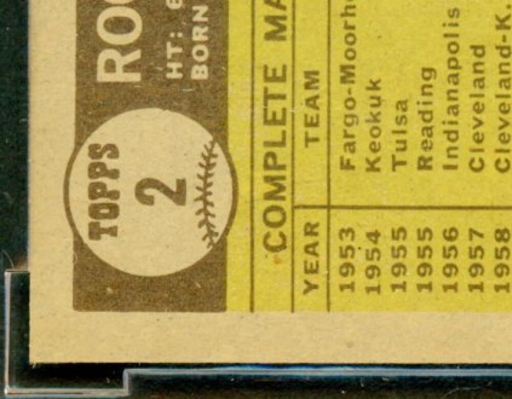 1961 Topps #2 Roger Maris Card BGS BCCG 8 Excellent+ Image 9