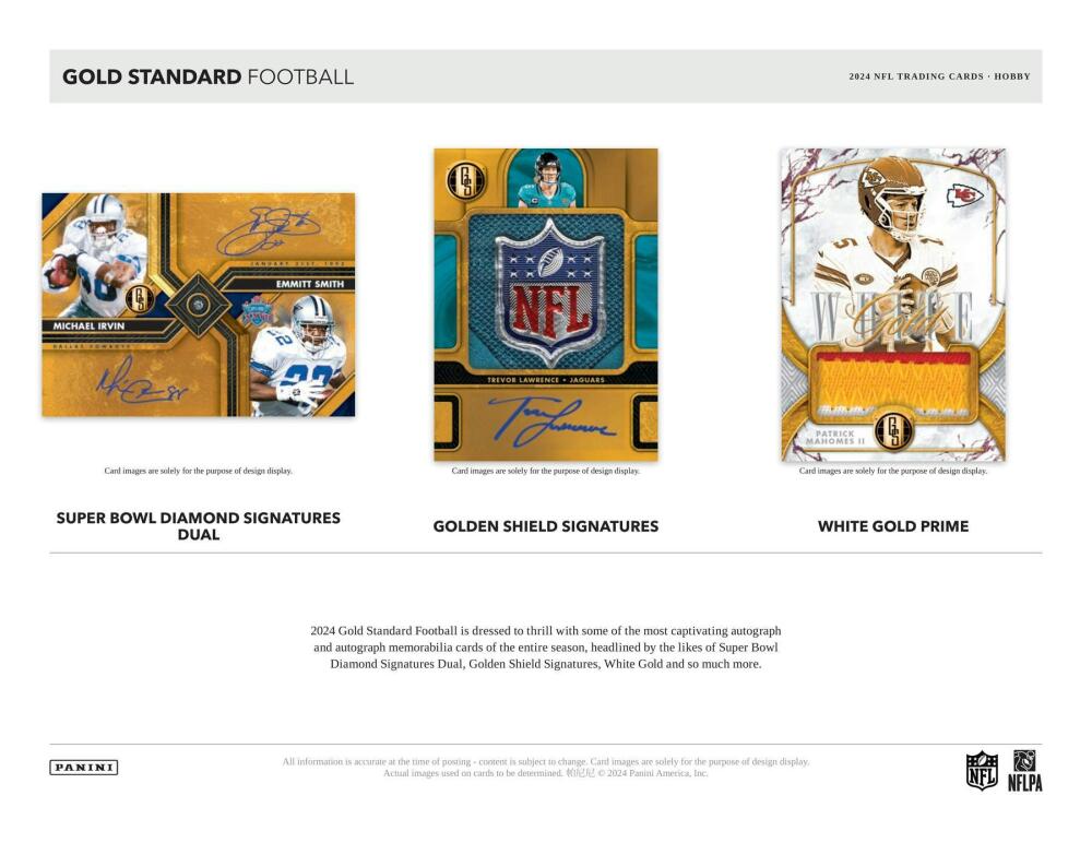 2024 Panini Gold Standard Football Hobby Box Image 4