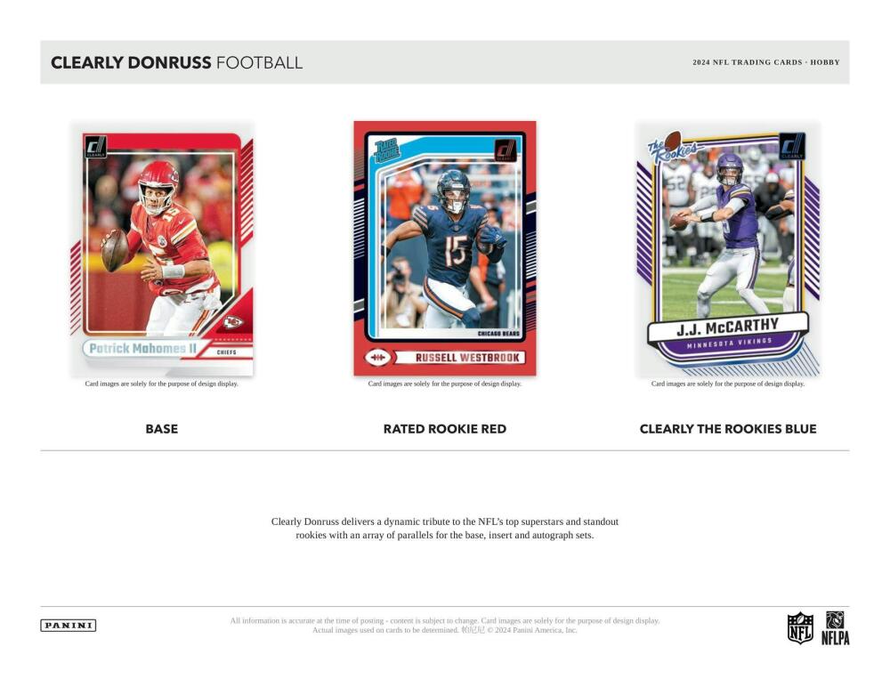 2024 Panini Clearly Donruss Football Hobby Box Image 3