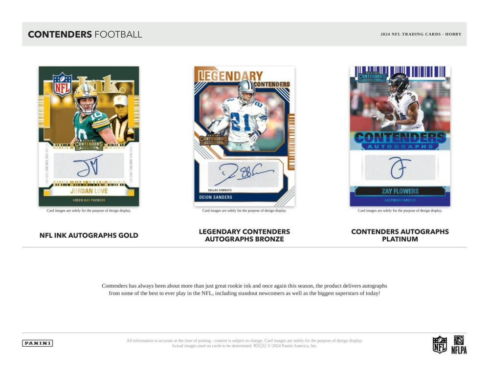 2024 Panini Contenders Football Hobby Box Image 4