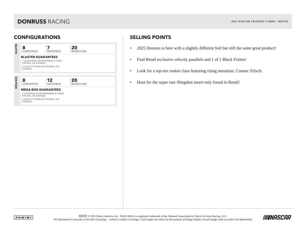 2025 Panini Donruss Racing 7-Pack Blaster Box Image 5