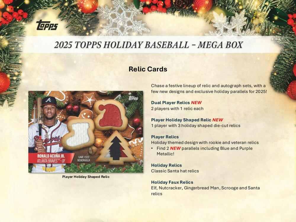 2025 Topps Holiday Baseball Mega Box Image 5