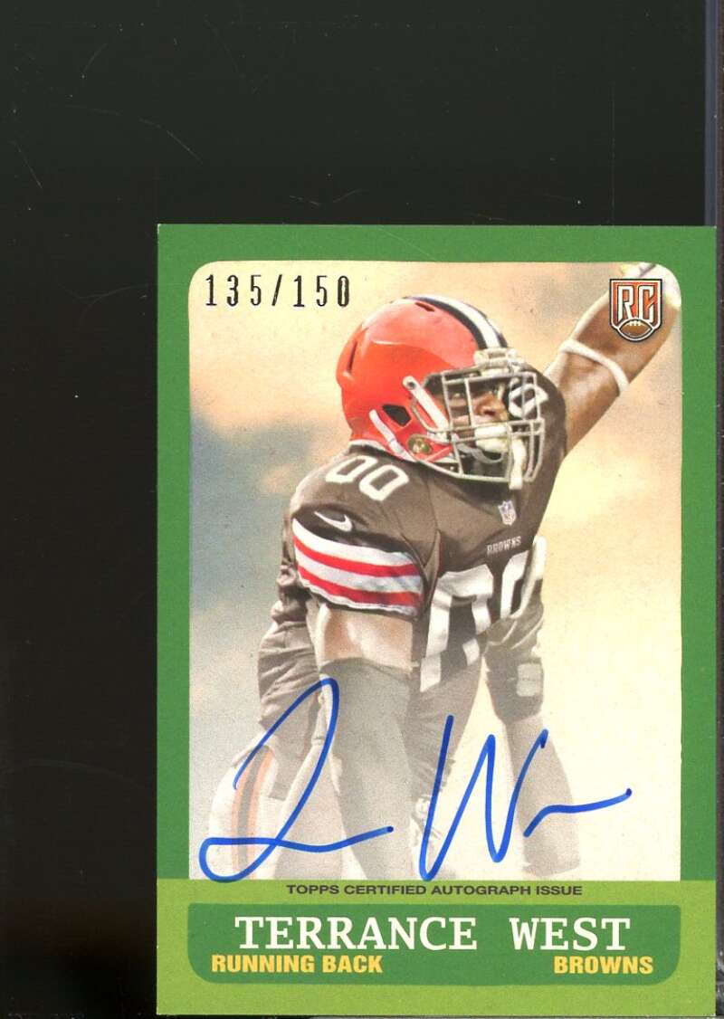 Terrance West Card 2014 Topps '63 Mini Rookie Autographs #247  Image 1