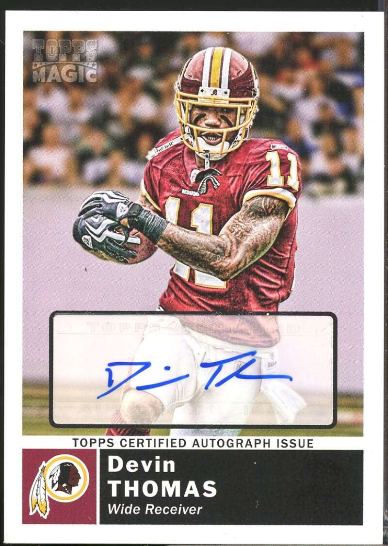 Devin Thomas Card 2010 Topps Magic Autographs #240  Image 1