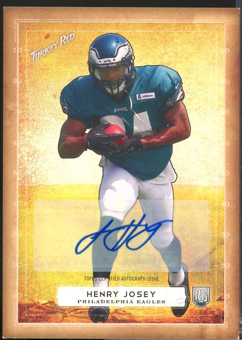 Henry Josey Card 2014 Topps Turkey Red Rookie Autographs #40  Image 1