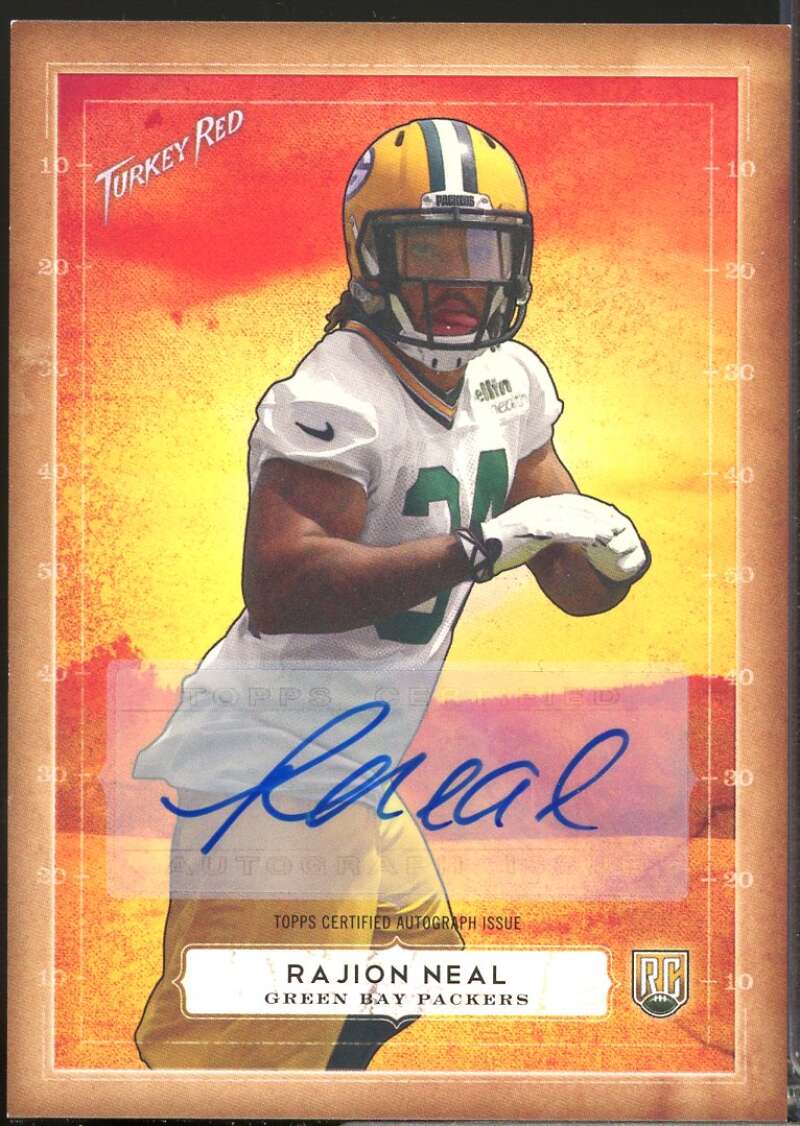 Rajion Neal Card 2014 Topps Turkey Red Rookie Autographs #62  Image 1