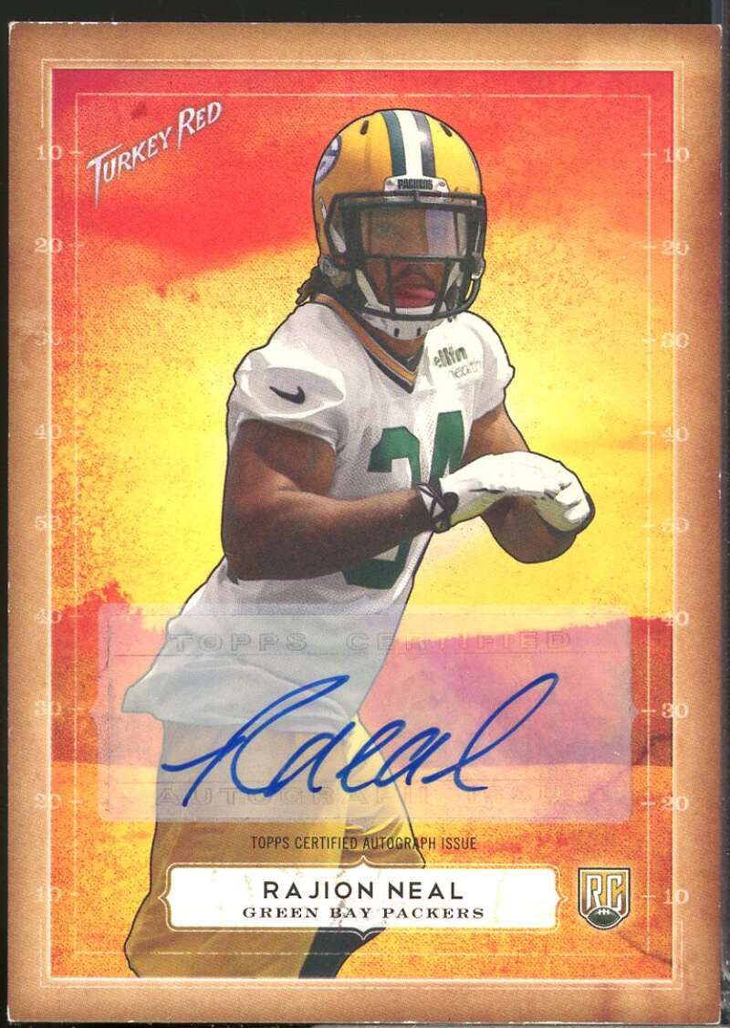 Rajion Neal Card 2014 Topps Turkey Red Rookie Autographs #62  Image 1