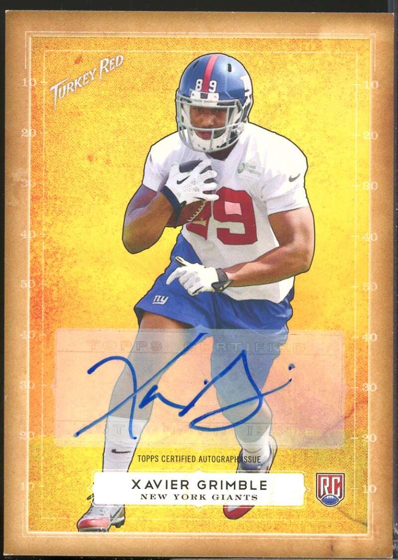 Xavier Grimble Card 2014 Topps Turkey Red Rookie Autographs #96  Image 1