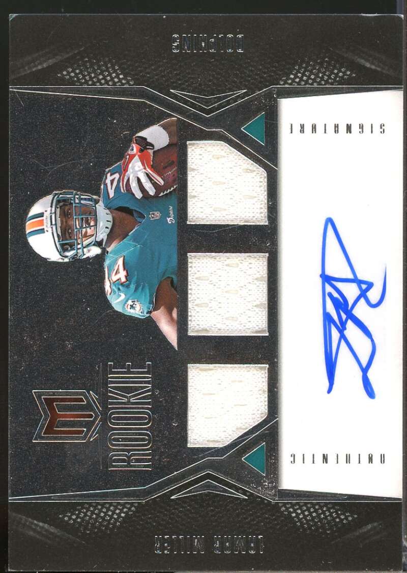 Lamar Miller /399 RC Card 2012 Momentum Rookie Jersey Autograph #122  Image 1