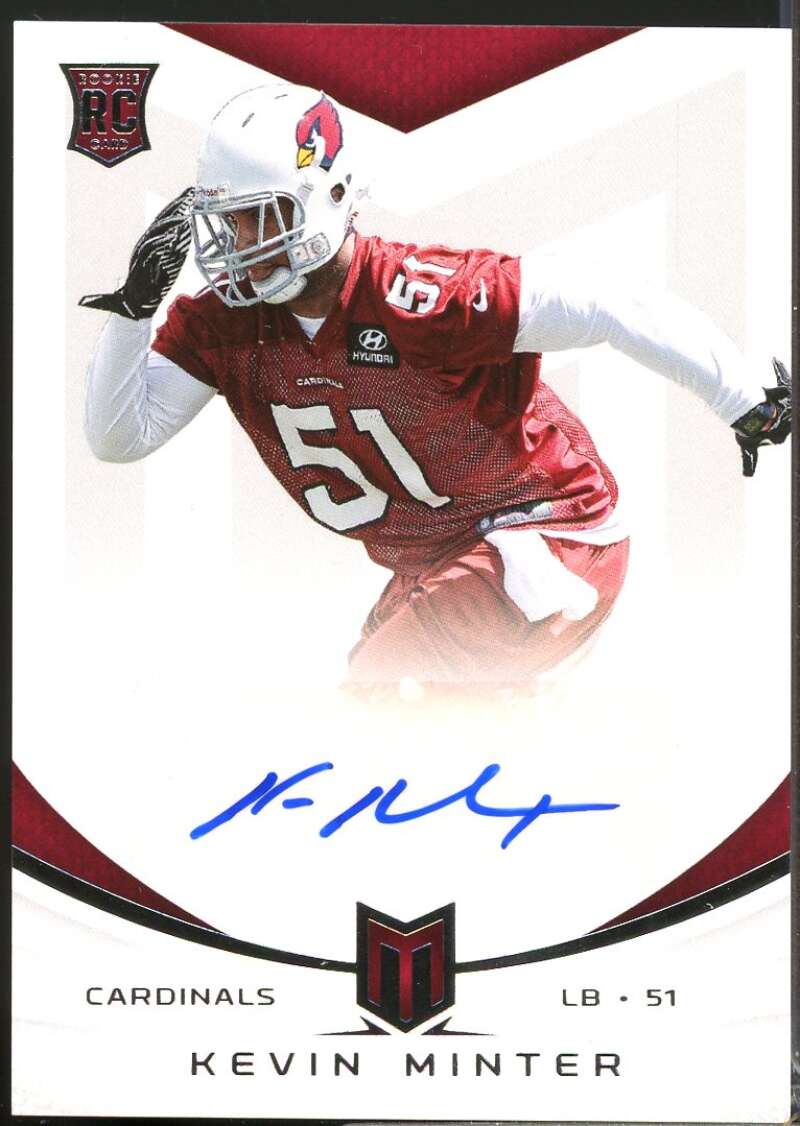 Kevin Minter /199 Card 2013 Momentum Rookie Signatures Autograph Silver #154  Image 1