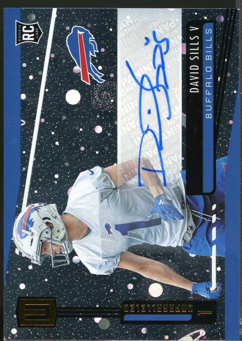 David Sills V Card 2019 Panini Unparalleled Rookie Autographs Cosmos #243  Image 1