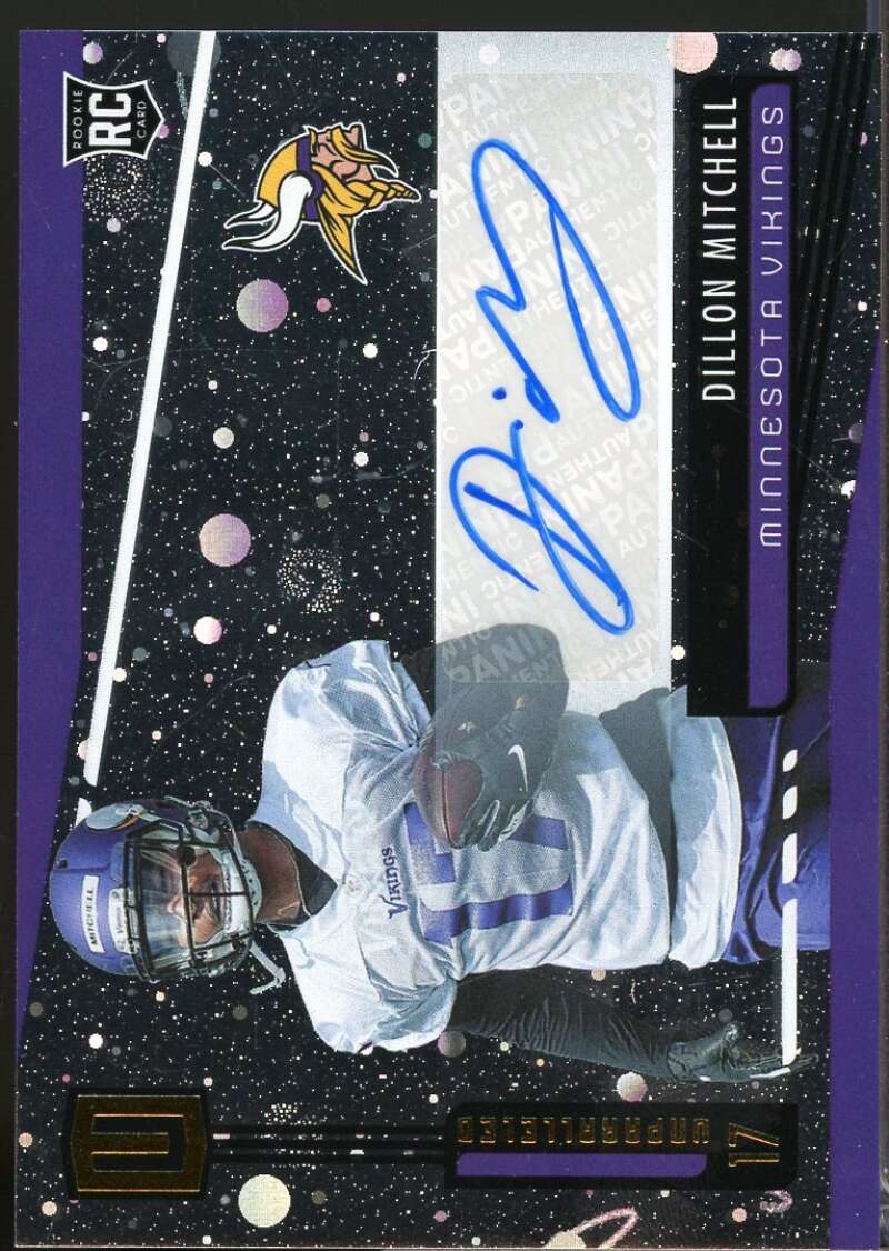 Dillon Mitchell Card 2019 Panini Unparalleled Rookie Autographs Cosmos #242  Image 1