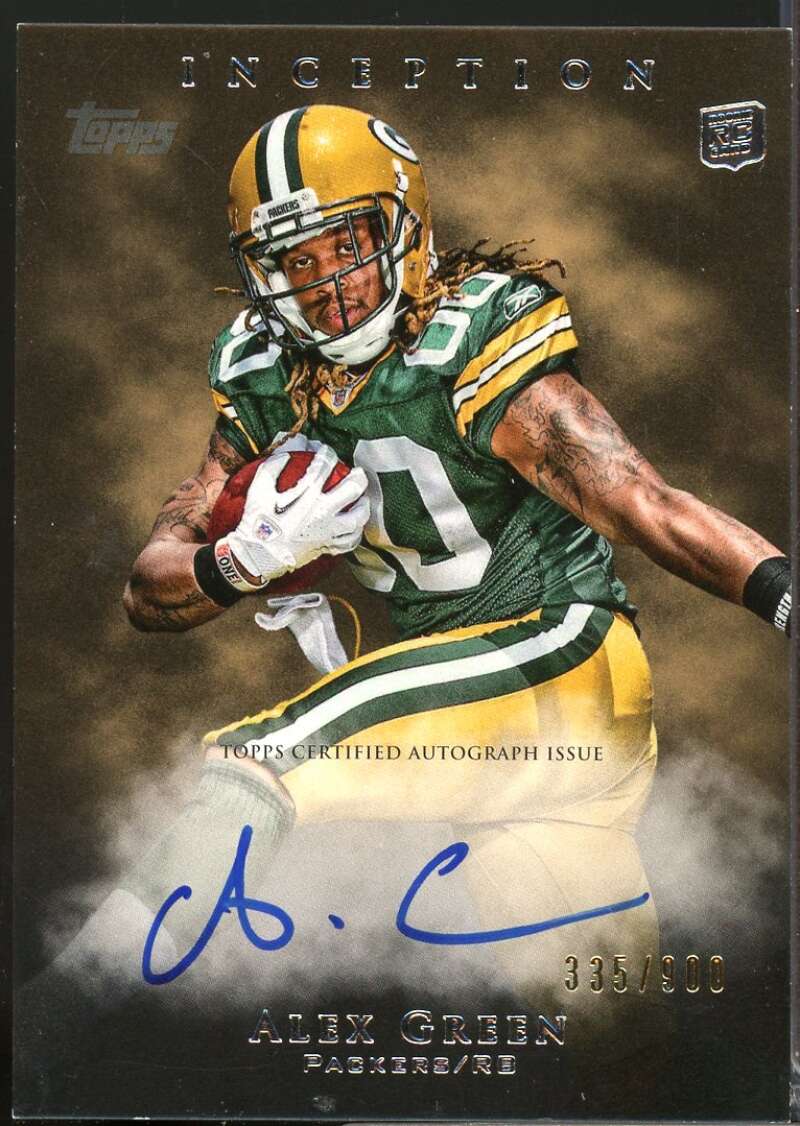 Alex Green /900 RC Card 2011 Topps Inception Rookie Autograph #124  Image 1
