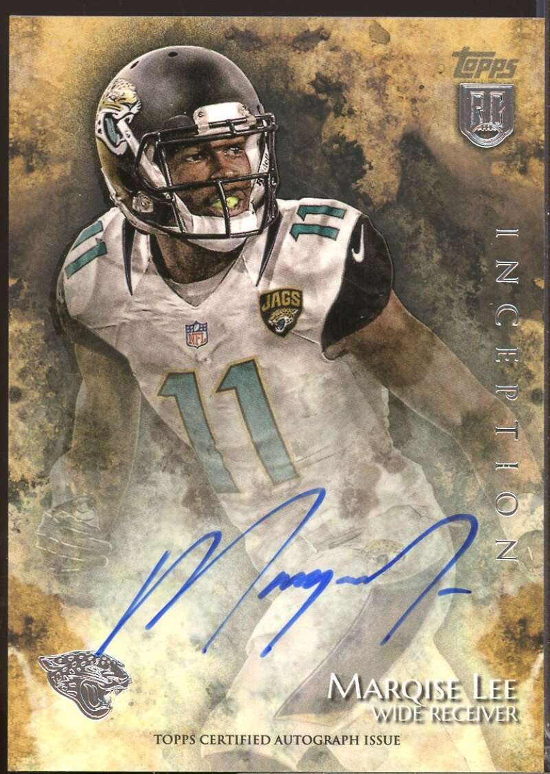 Marqise Lee RC Card 2014 Topps Inception Rookie Autograph #14  Image 1