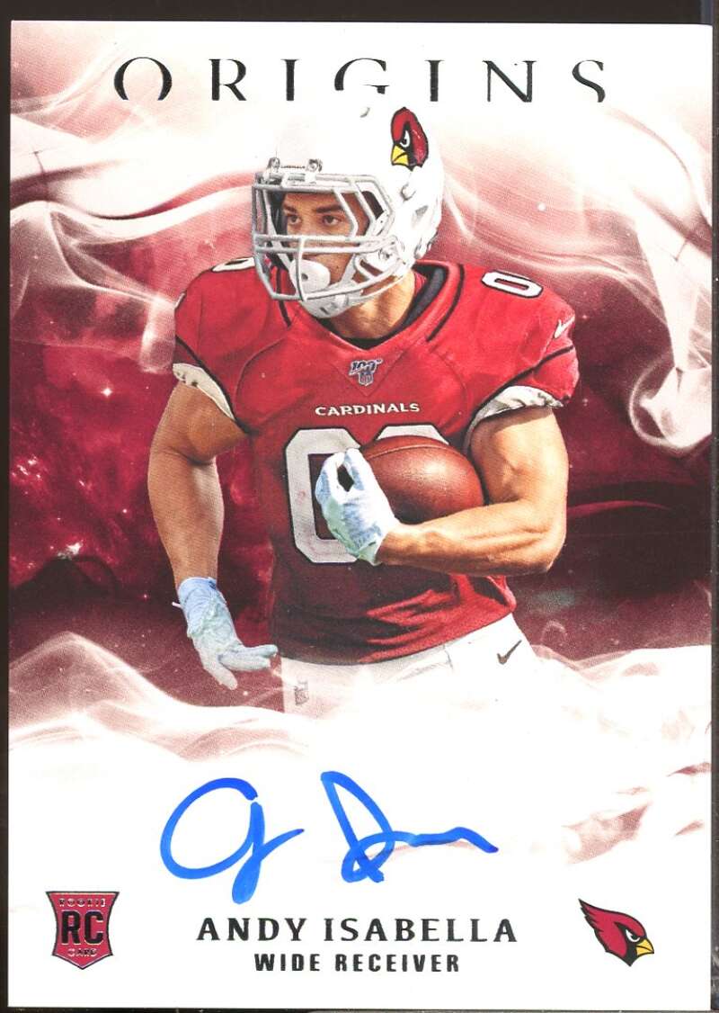Andy Isabella Card 2019 Panini Origins Rookie Autographs #38  Image 1