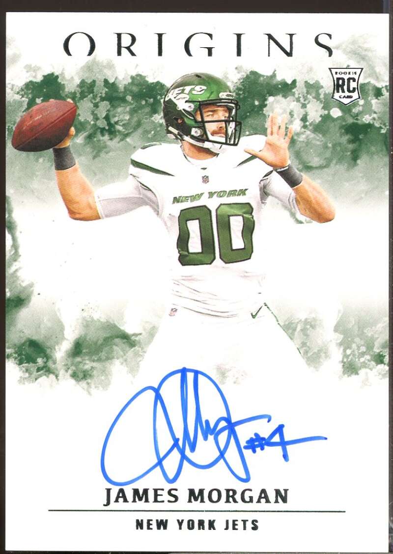 James Morgan Card 2020 Panini Origins Rookie Autographs #41  Image 1