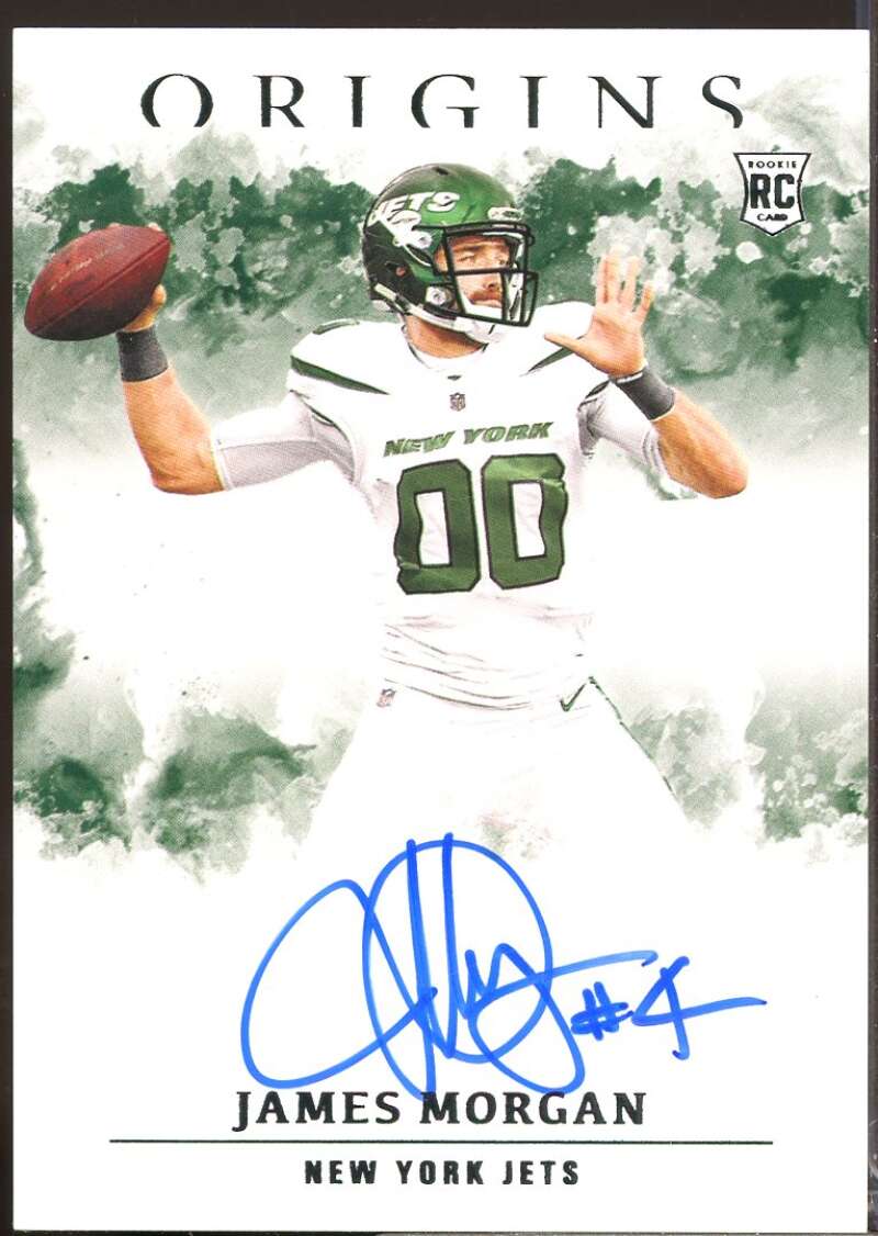 James Morgan Card 2020 Panini Origins Rookie Autographs #41  Image 1