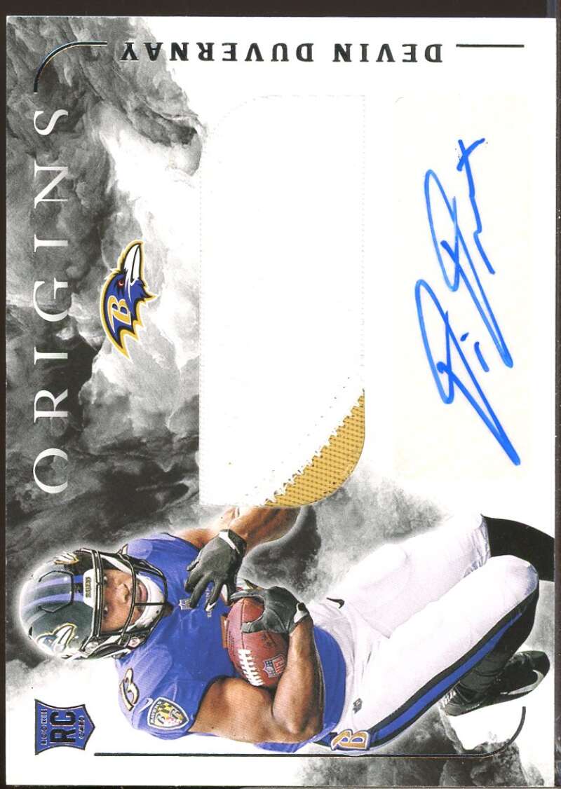 Devin Duvernay RC Card 2020 Panini Origins Rookie Jersey Autograph #133  Image 1