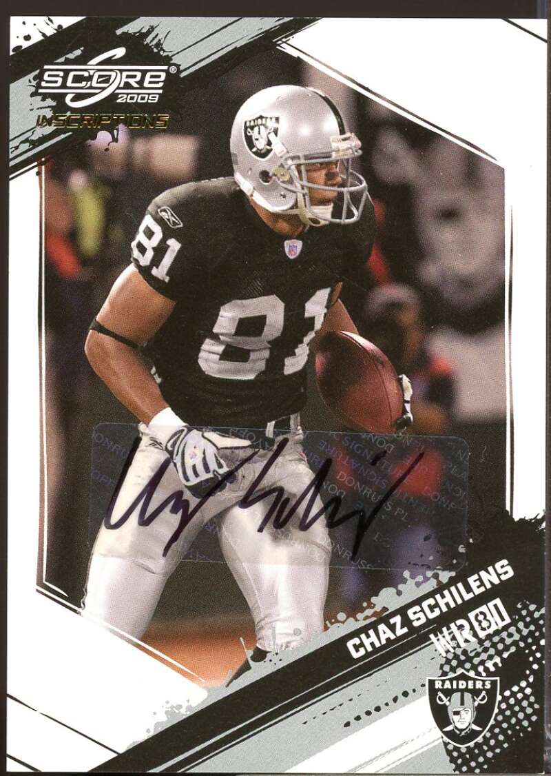 Chaz Schilens /499 Card 2009 Score Inscriptions Autographs #210  Image 1