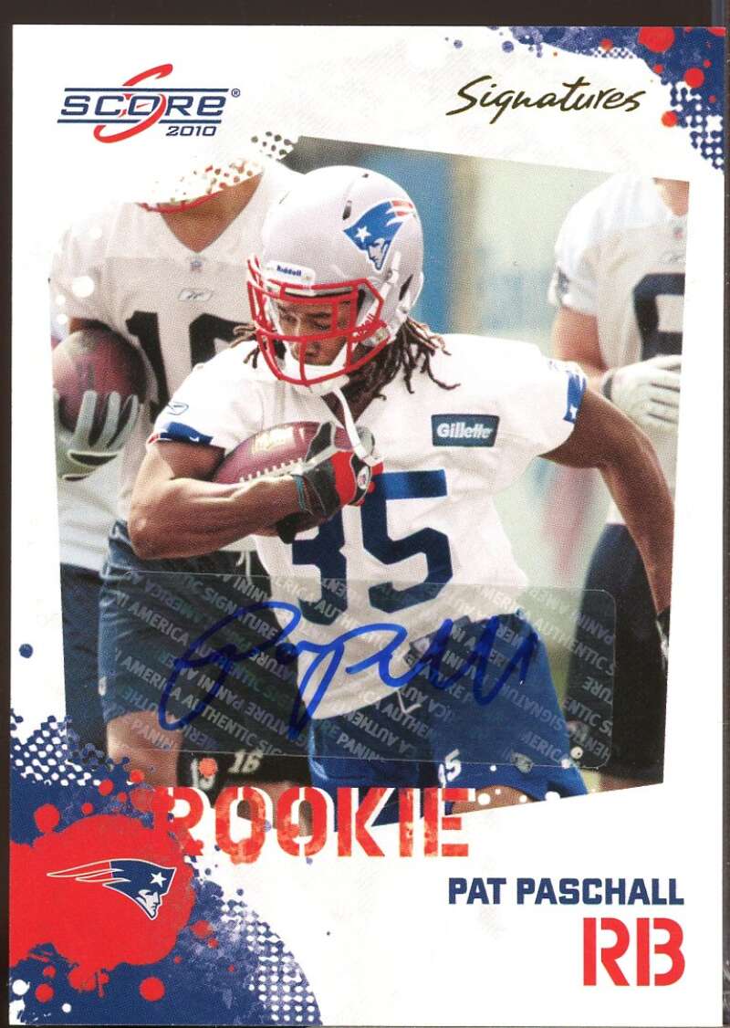Pat Paschall Card 2010 Score Signatures Rookie Autograph #378  Image 1