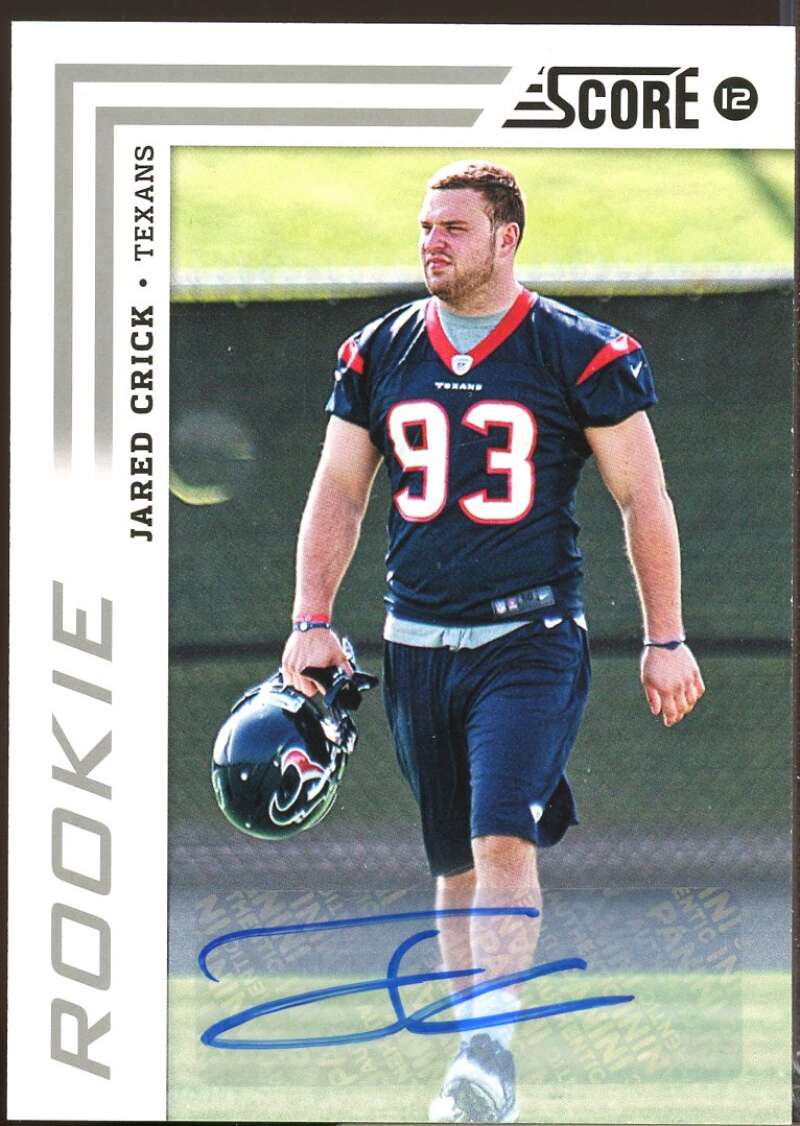 Jared Crick Card 2012 Score Signatures Rookie Autograph #335  Image 1