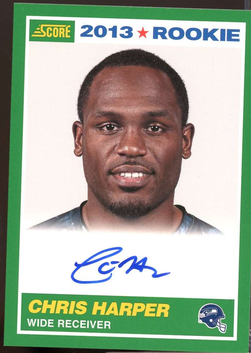 Chris Harper Card 2013 Score Rookie Autograph Signatures #344  Image 1