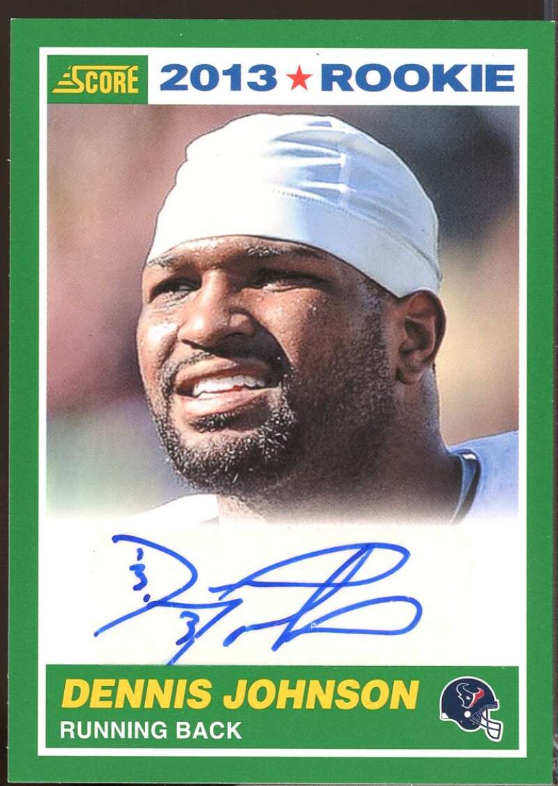 Dennis Johnson SP Card 2013 Score Rookie Autograph Signatures #359  Image 1