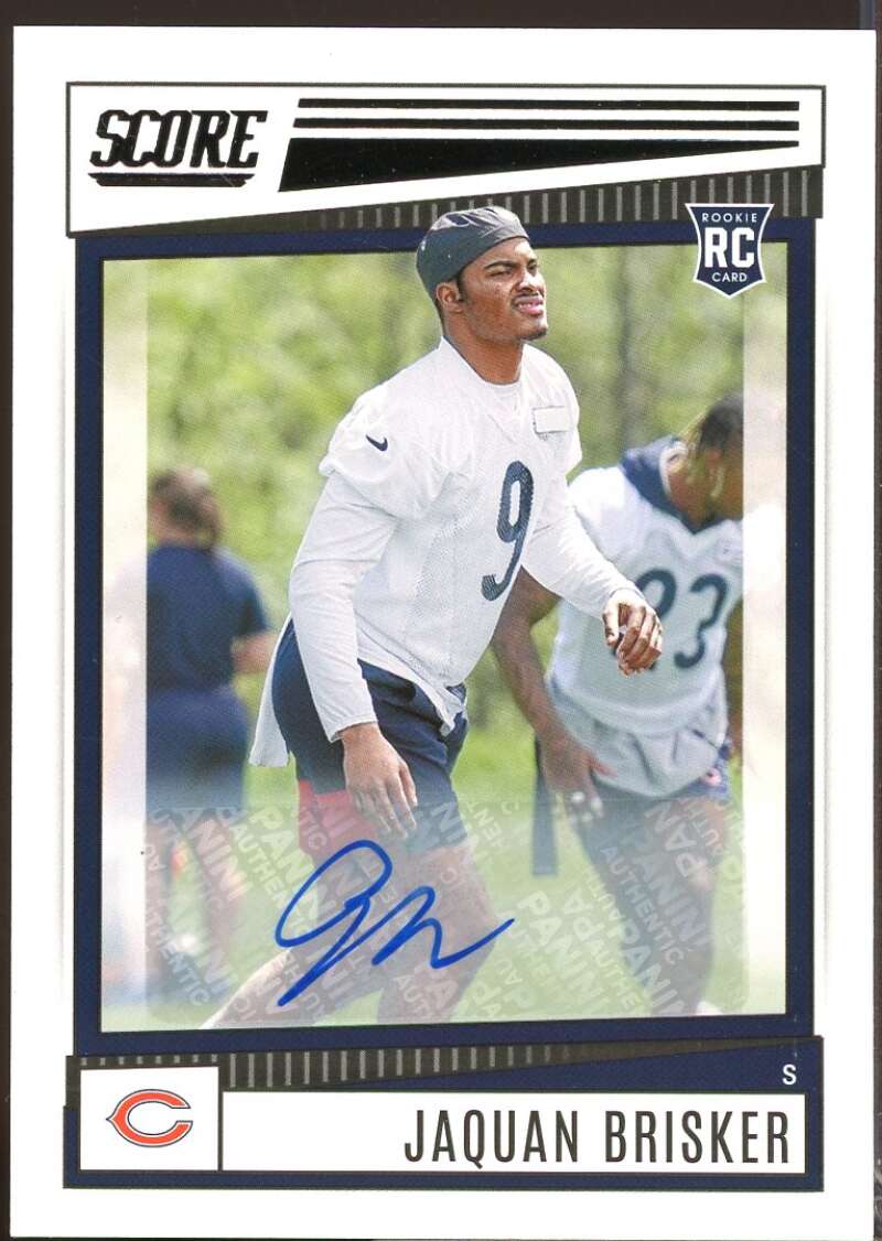 Jaquan Brisker Card 2022 Score Rookie Autograph Signatures #365  Image 1