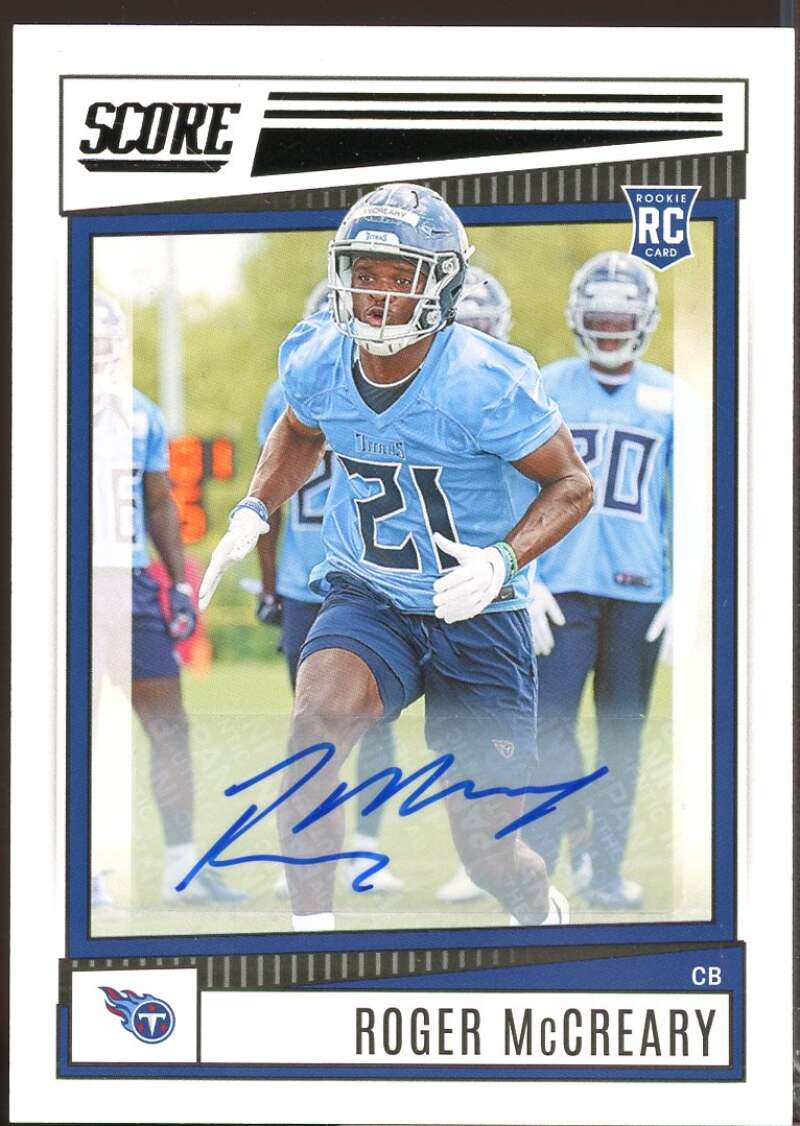 Roger McCreary Card 2022 Score Rookie Autograph Signatures #347  Image 1