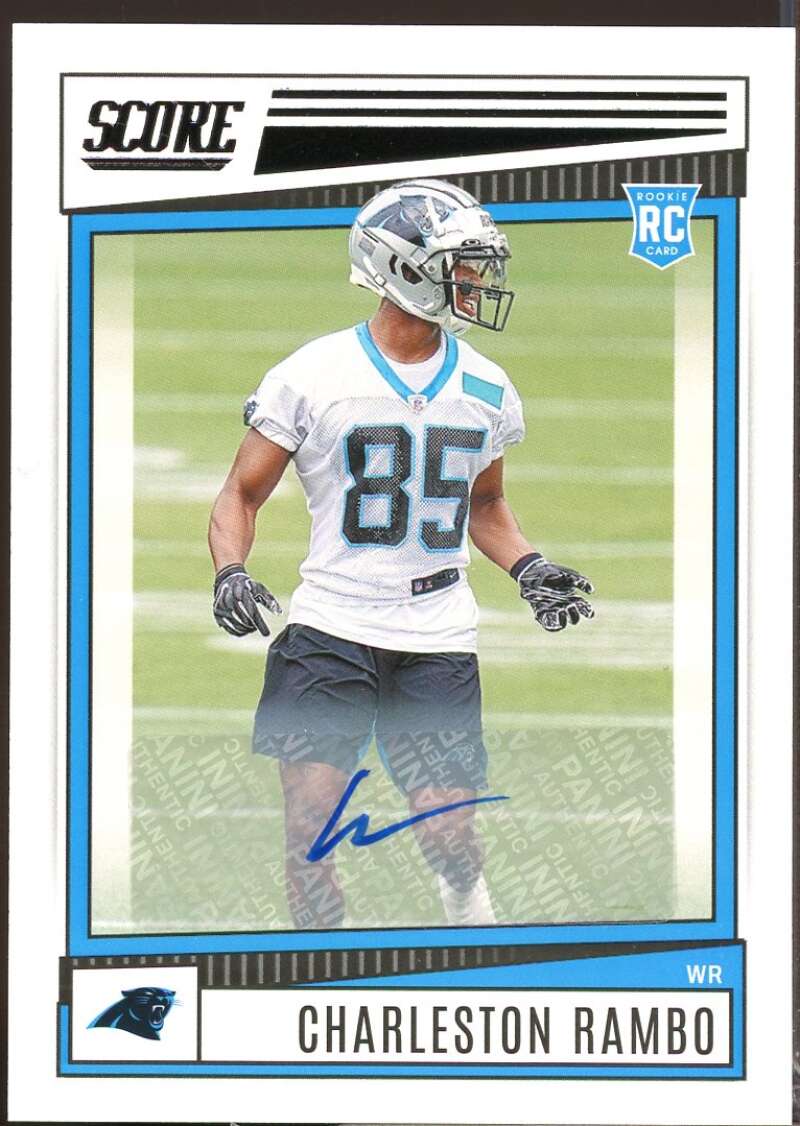 Charleston Rambo Card 2022 Score Rookie Autograph Signatures #398  Image 1