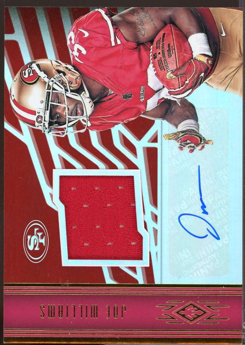 Joe Williams /99 Card 2017 Panini Phoenix Rookie Jersey Autographs #33  Image 1